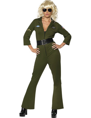 Hottie Top Gun Woman Aviator костюм
