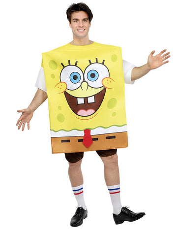 Déguisement Bob l'Éponge pour adulte jaune