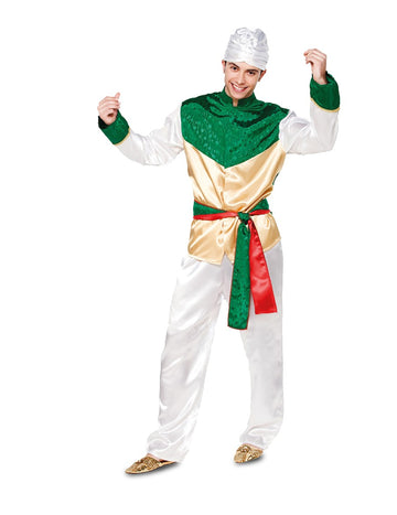Боливудски бял костюм за мъже 
