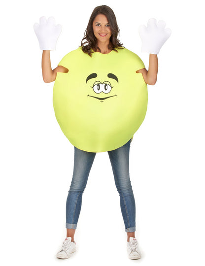 Прикриване на възрастни жълти бонбони