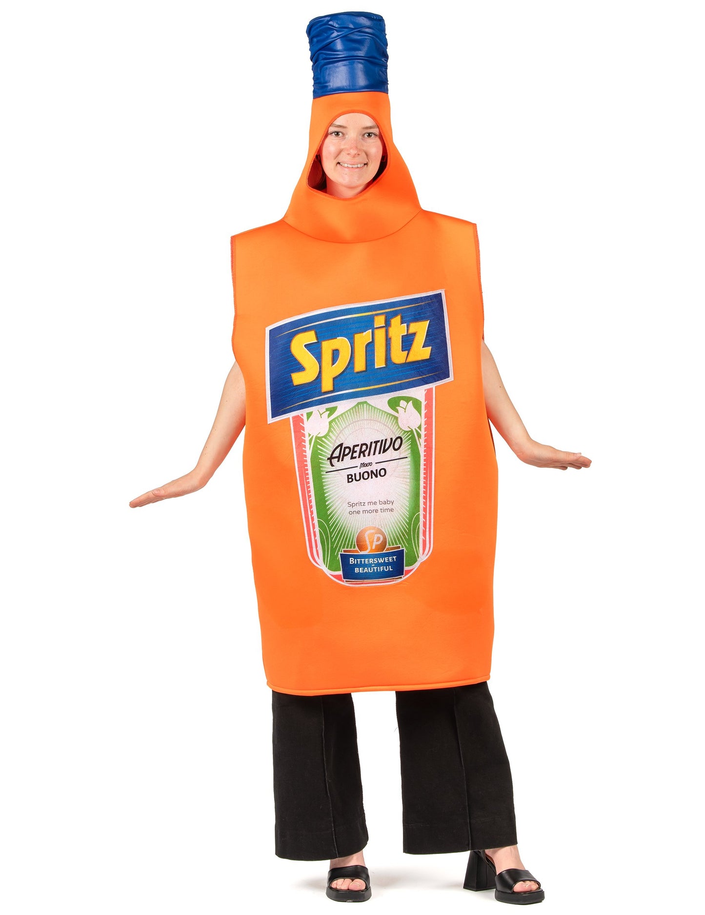 Костюм за възрастни с бутилка оранжев аперитив