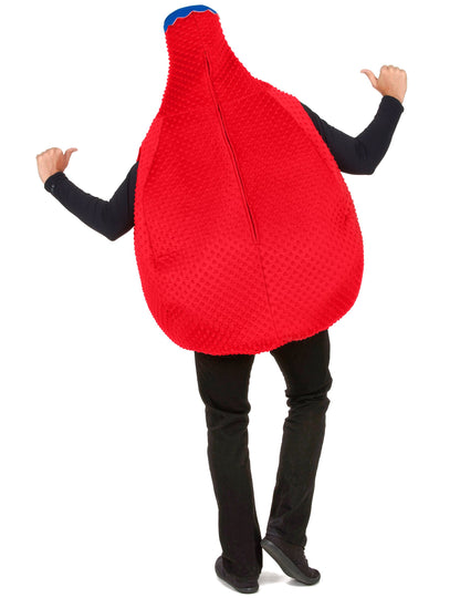 Червен костюм за бутилка орангина