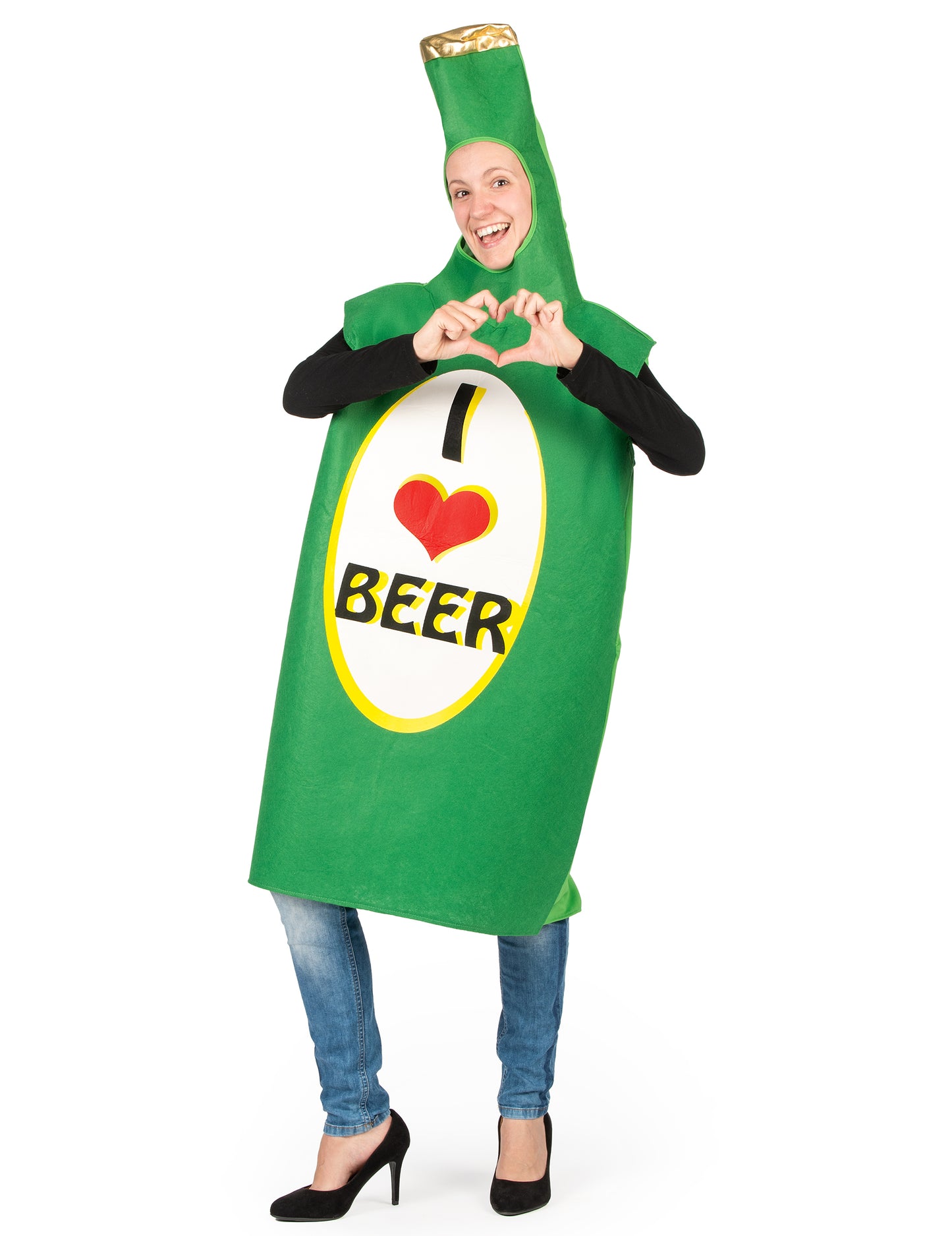 Костюм за бутилка за възрастни зелена бира