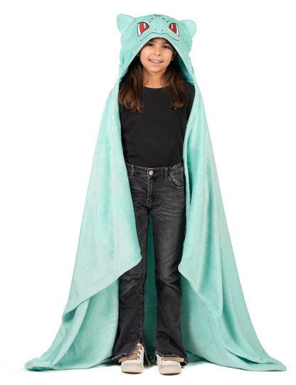 Детски костюм Bulbizarre поларено пончо с качулка Покемон™ 