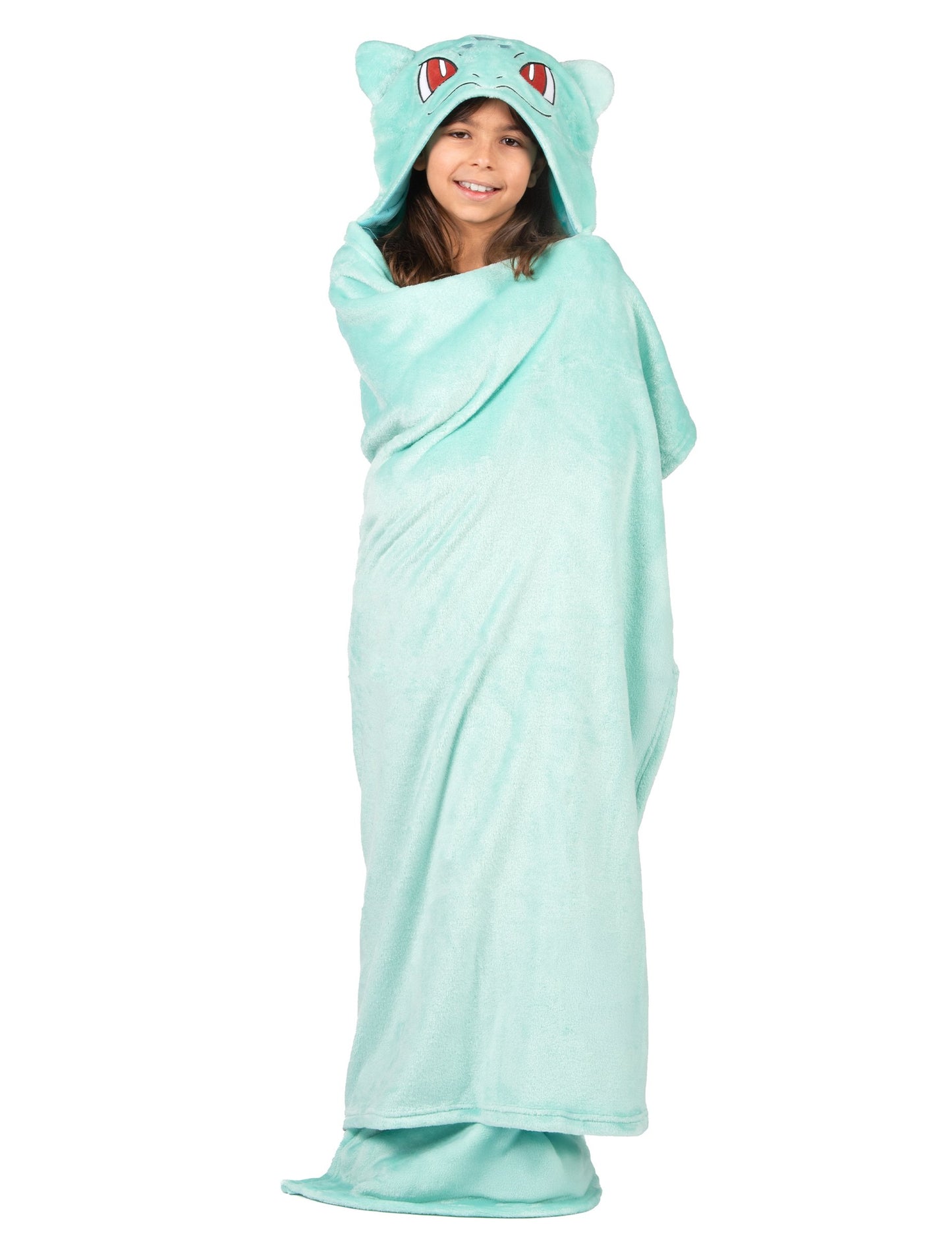 Детски костюм Bulbizarre поларено пончо с качулка Покемон™ 