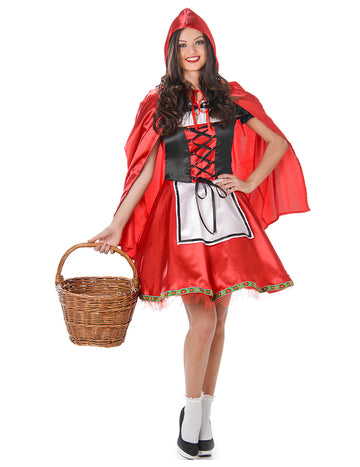 Класически червен шаперон костюм жена