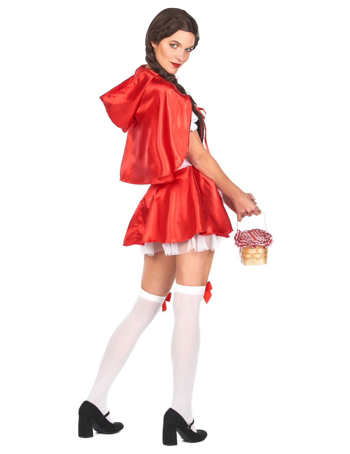 Изглед в профил на дегизиране на червена шапчица