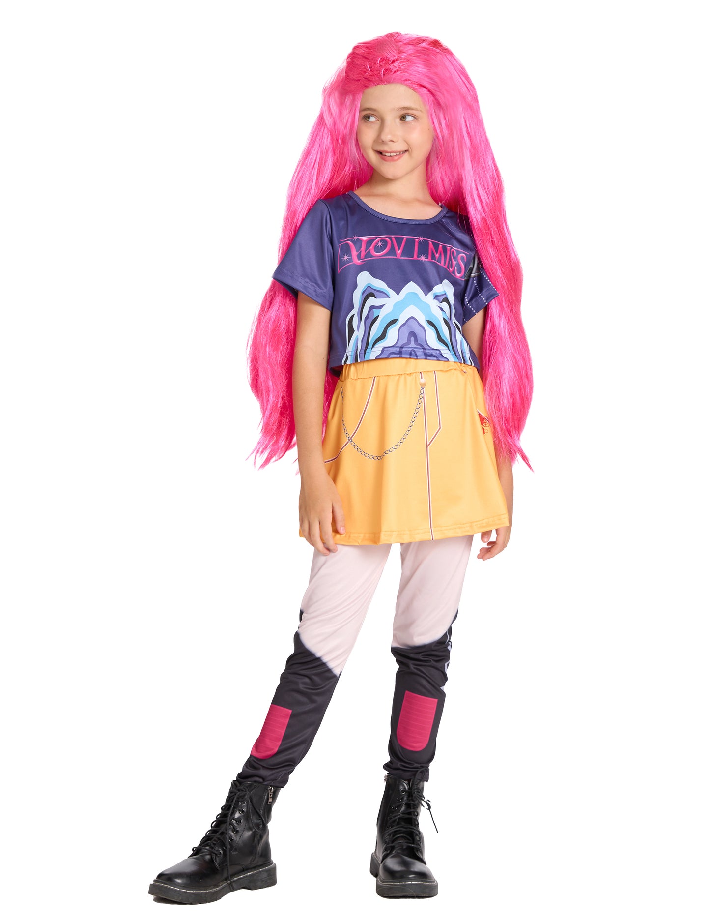 Карнавален костюм на ловец на демони Kpop с пола за момиче 