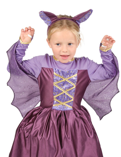 Виолетово момиче прилеп костюм