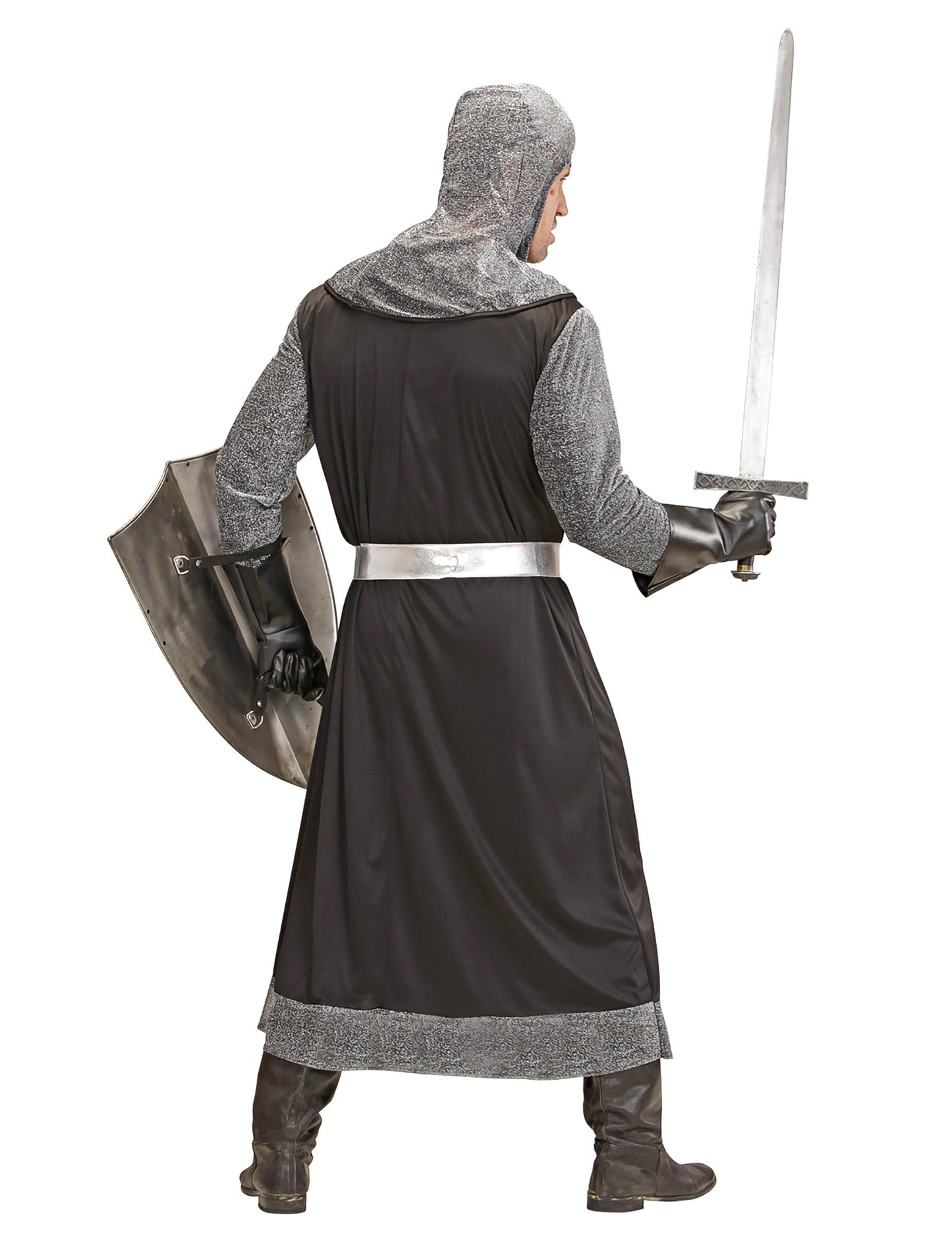 Vue de dos du déguisement de chevalier médiéval