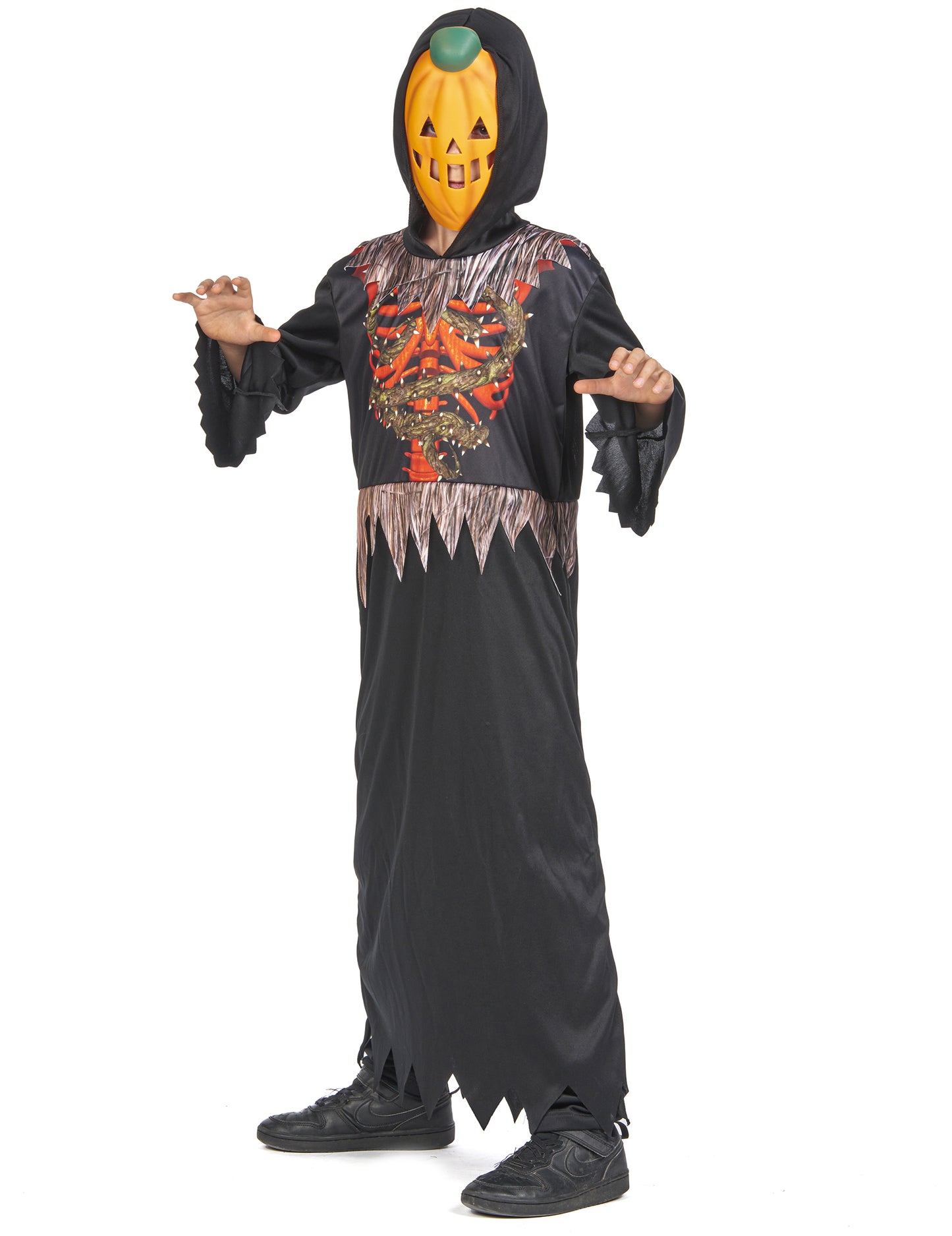 Детска скелетна тиква маскировка