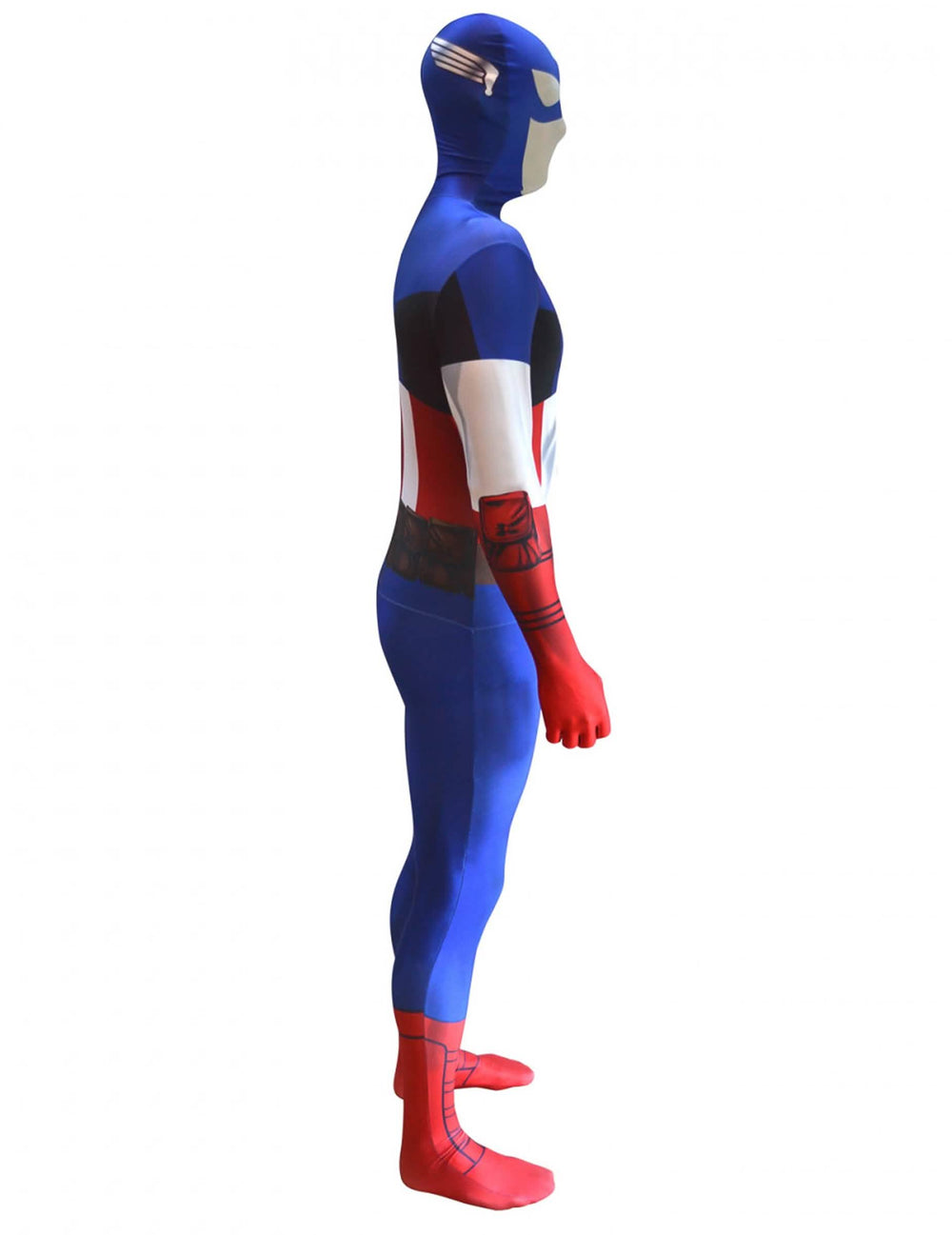 Страничен изглед на класическия костюм Captain America™ Morphsuits™
