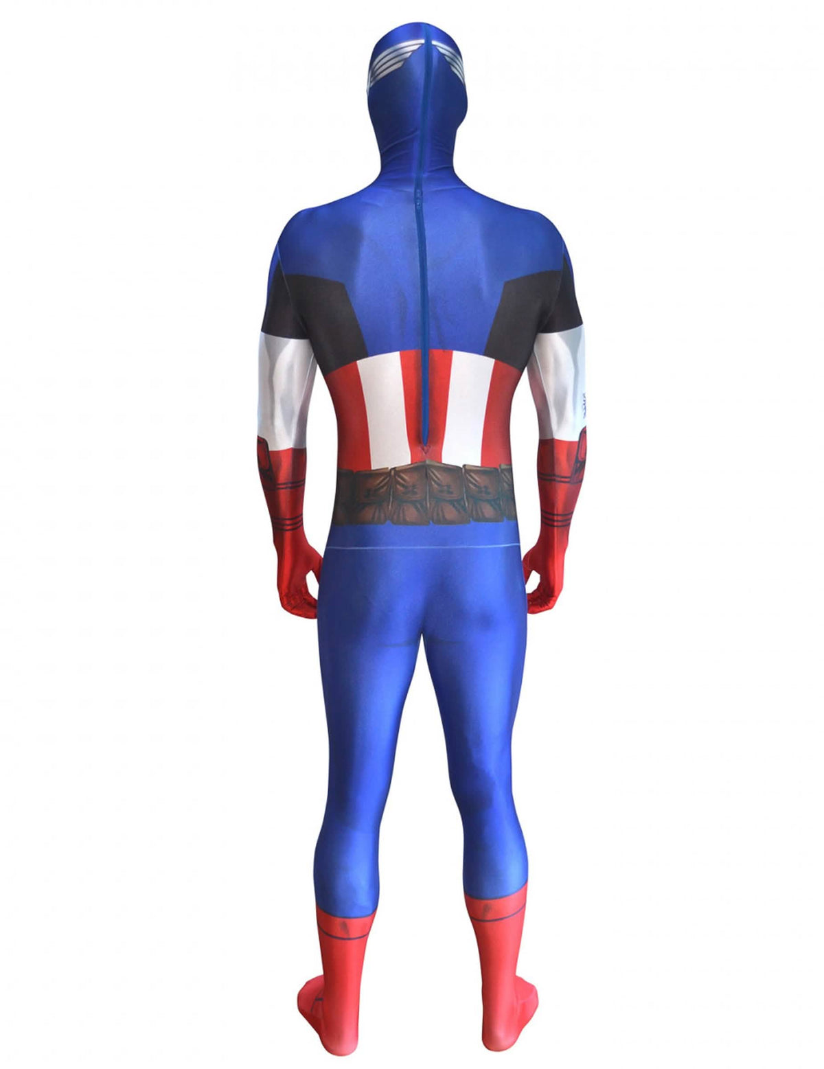 Изглед отзад на класическия костюм Captain America™ Morphsuits™