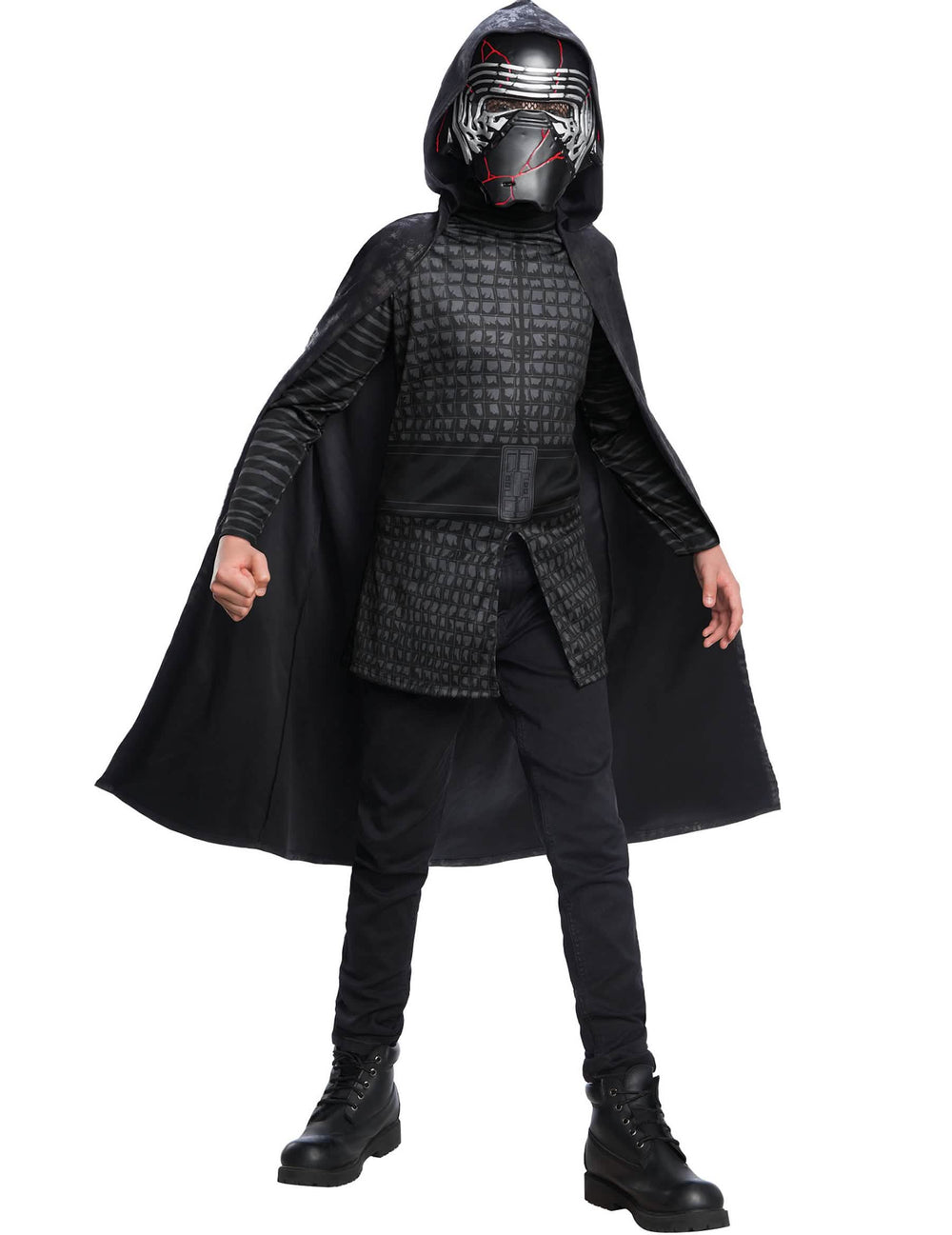 Класически костюм Kylo Ren Star Wars IX за дете черен с маска и наметало