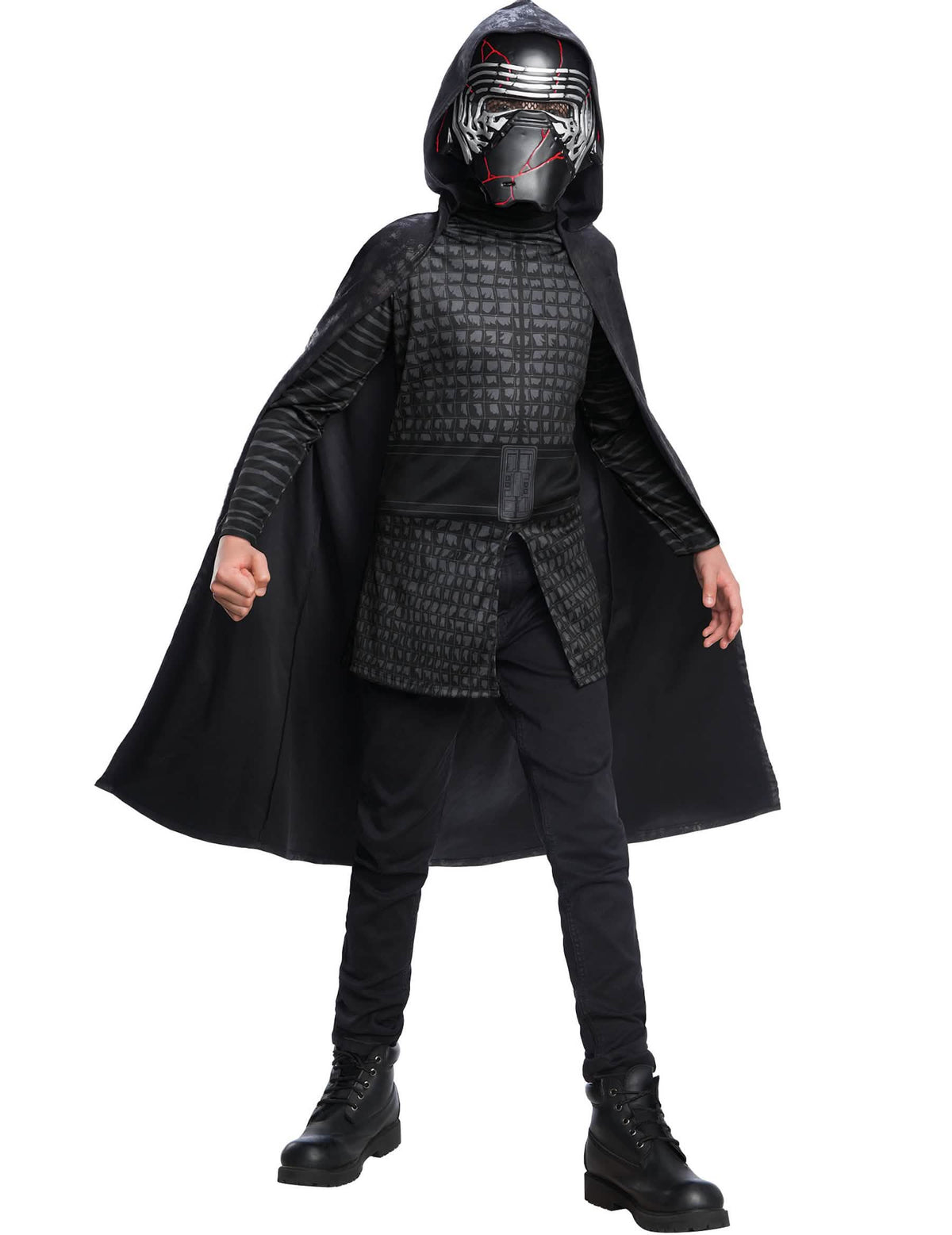 Класически костюм Kylo Ren Star Wars IX за дете черен с маска и наметало