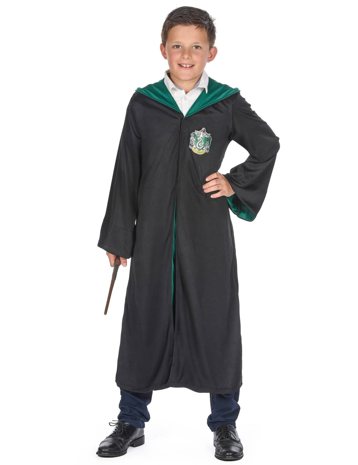 Déguisement classique Serpentard Harry Potter pour enfant noir et vert