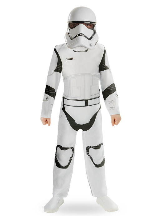 Déguisement classique StormTrooper Star Wars VII pour enfant blanc et noir avec masque