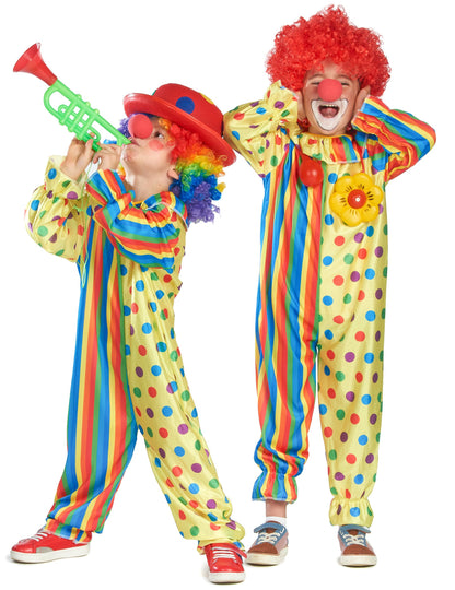 Детски цветни клоун маскират