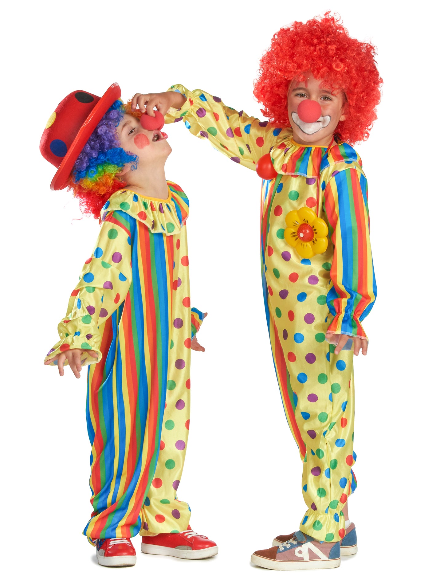 Детски цветни клоун маскират