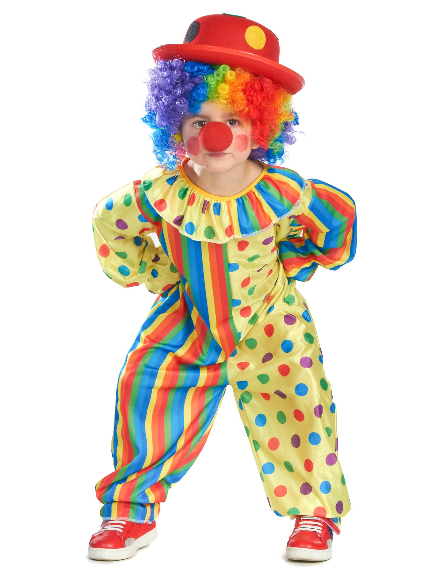 Детски цветни клоун маскират