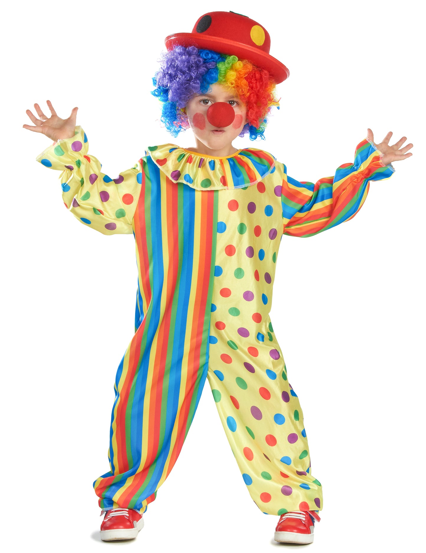 Детски цветни клоун маскират