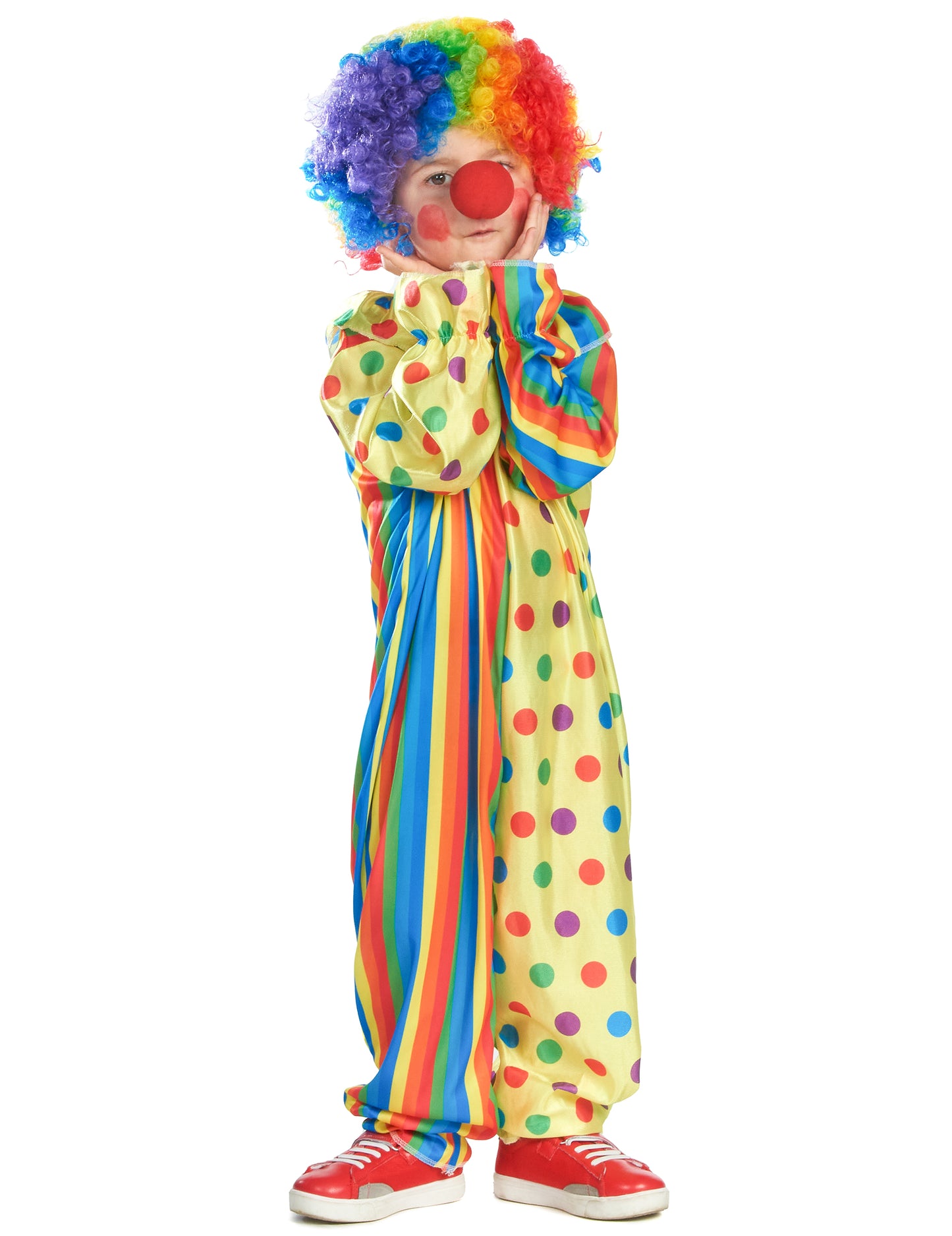Детски цветни клоун маскират