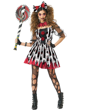 Луксозен луд лудов клоун костюм на жените