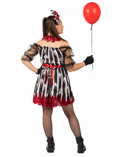 Луксозен луд лудов клоун костюм на жените