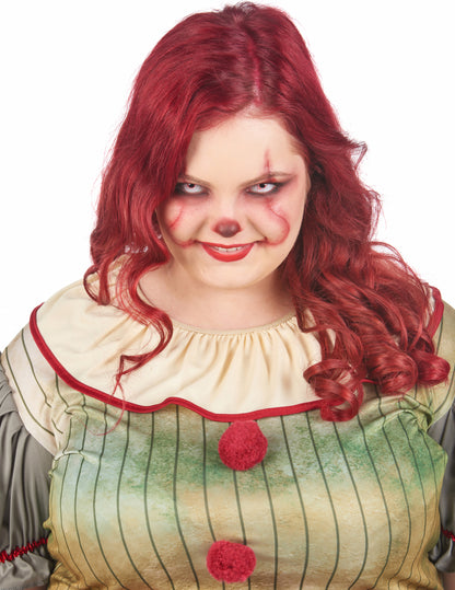 Голяма женска психо -клоун маскировка