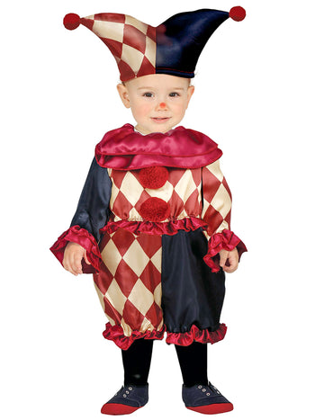 Тъмен бебешки клоунски костюм 