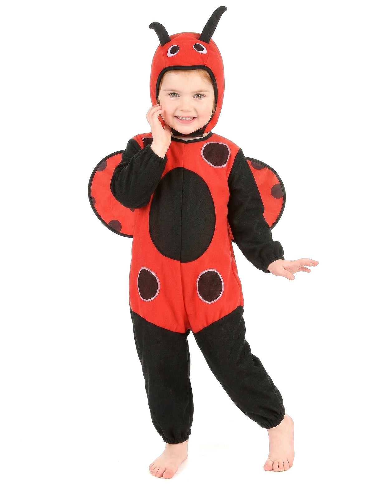 Vue de face du déguisement de coccinelle
