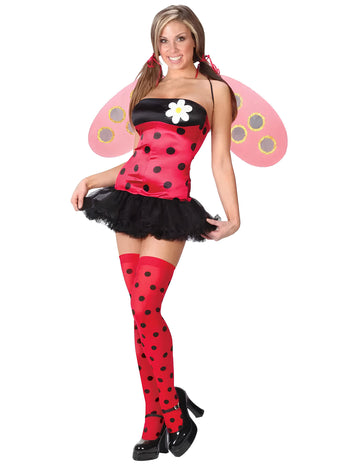 Костюм калинка за жени в червено и черно DE 