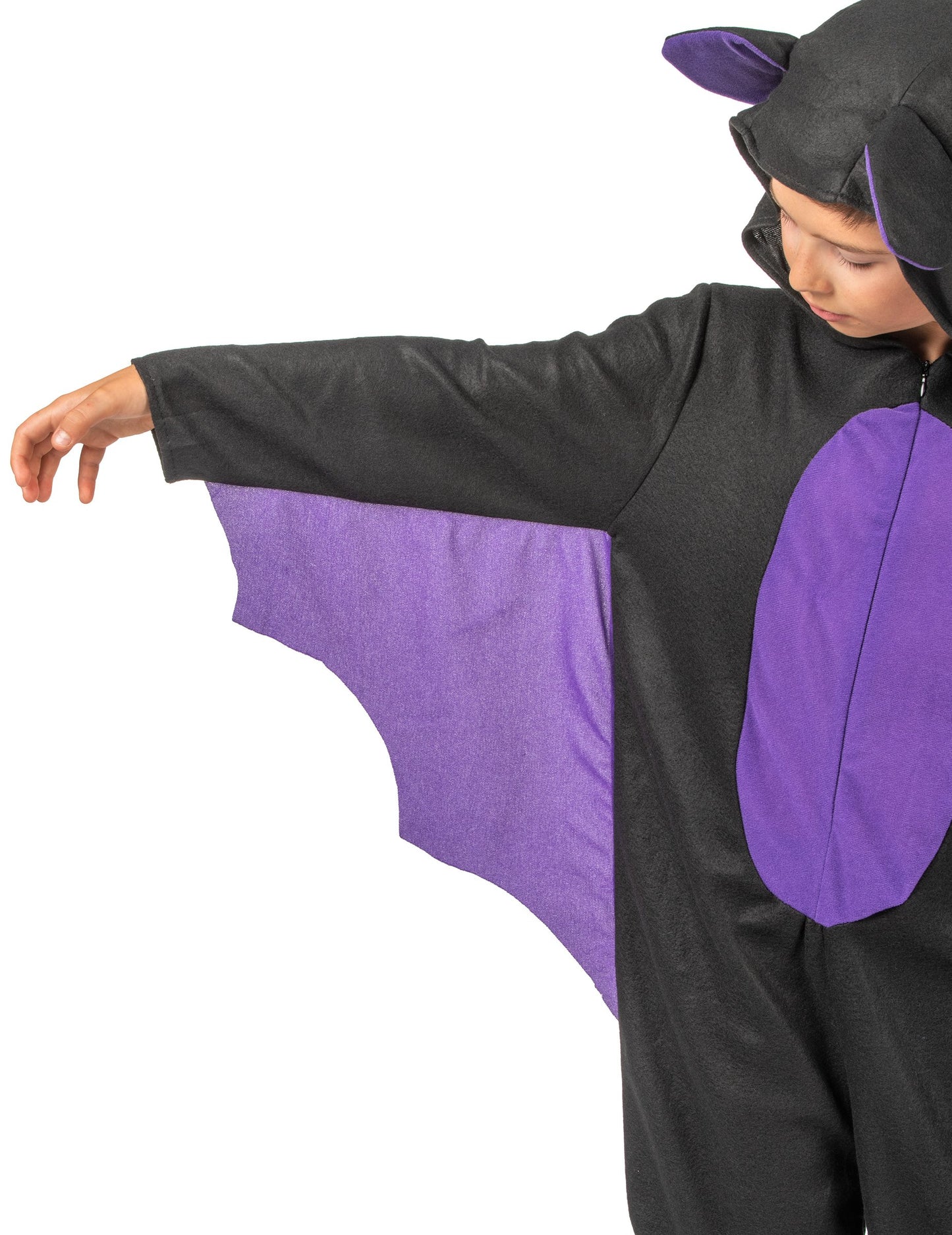 Черно и лилаво момче комбиниране на костюм