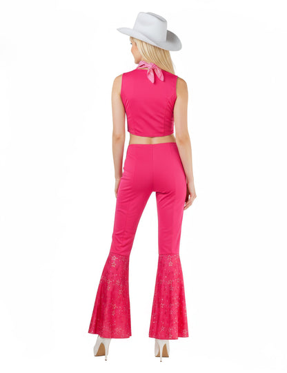 Пълен костюм каубой розово секси жена