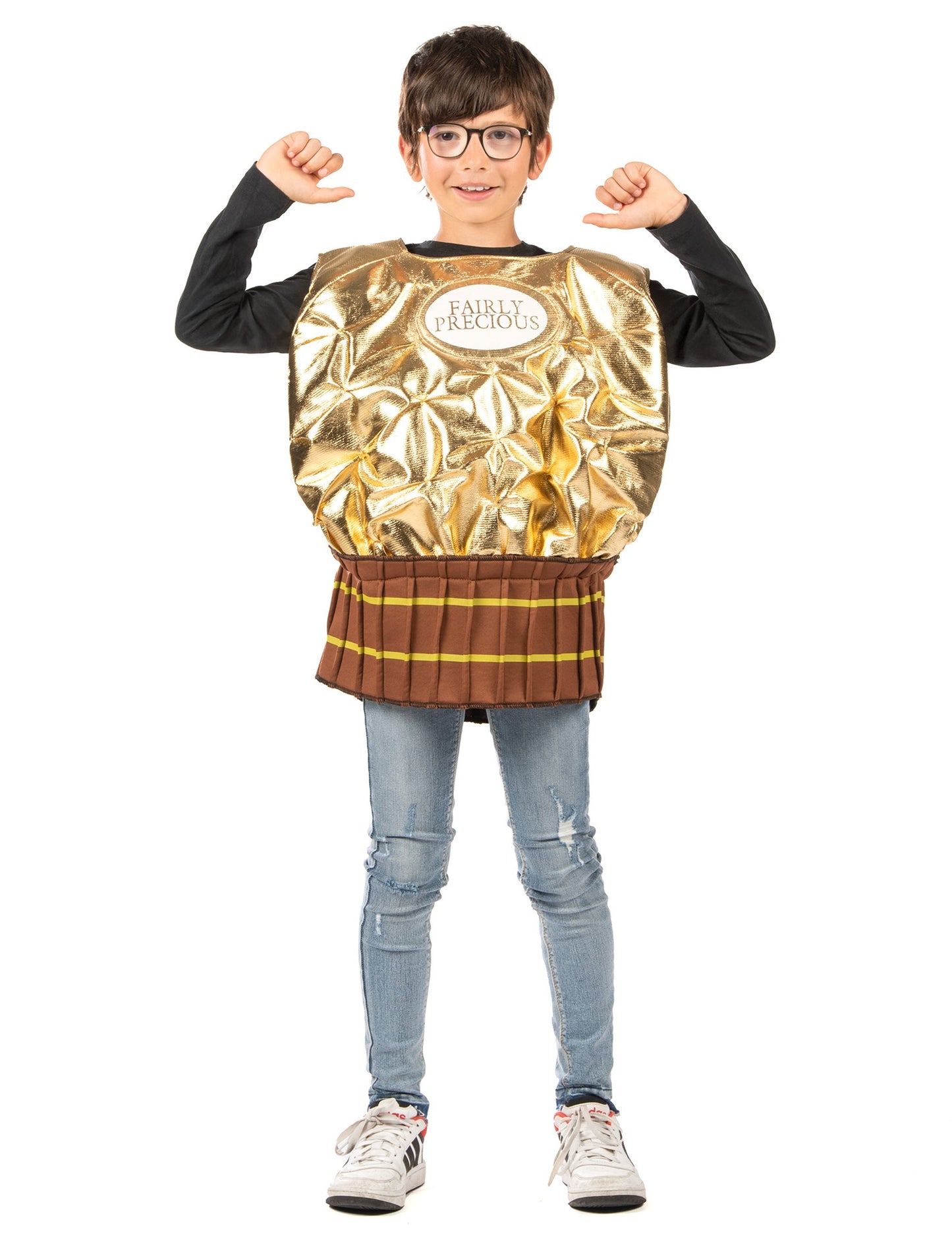 Детски златен костюм със бонбони