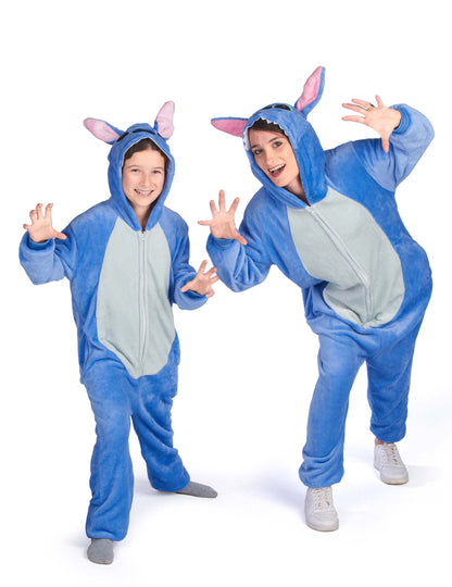 Костюм за детски сини извънземни същества