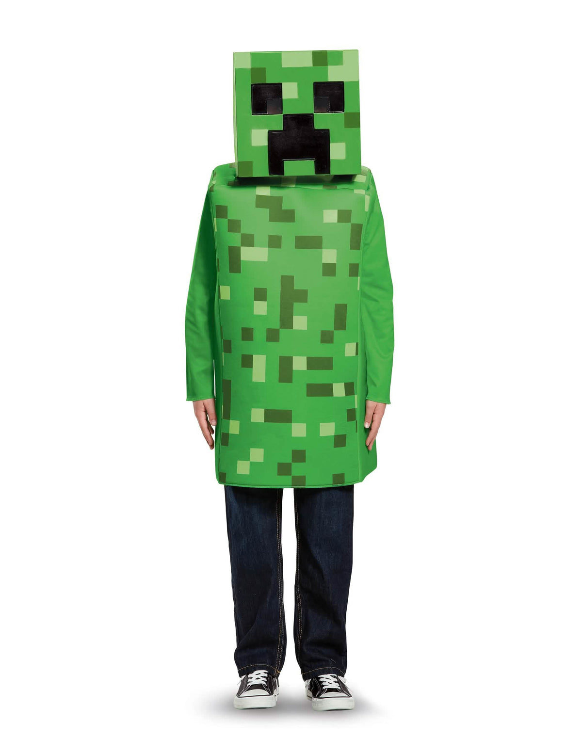 Преден изглед на детския костюм Creeper Minecraft