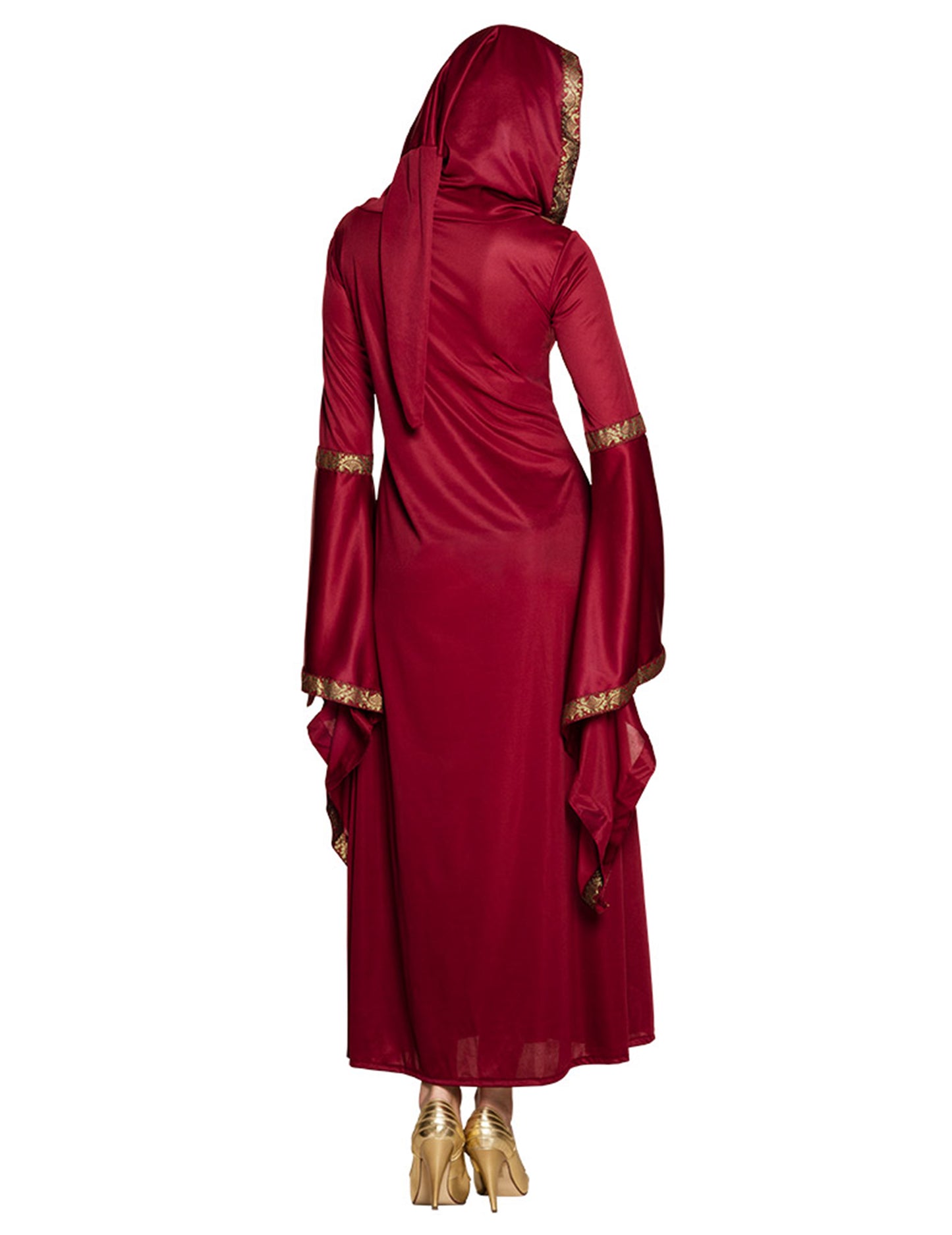 Червена дама прикрива жена