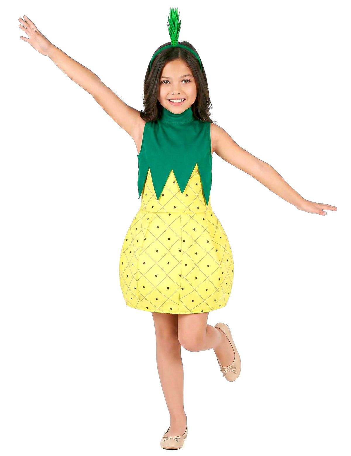 Déguisement duo de fruit ananas mère et fille