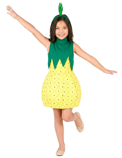 Déguisement duo de fruit ananas mère et fille