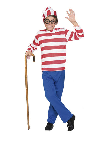 Костюм на пътешественик на райета за момче 