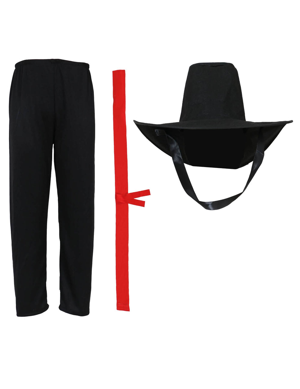 Pantalon, ceinture et chapeau du déguisement de démon possédé
