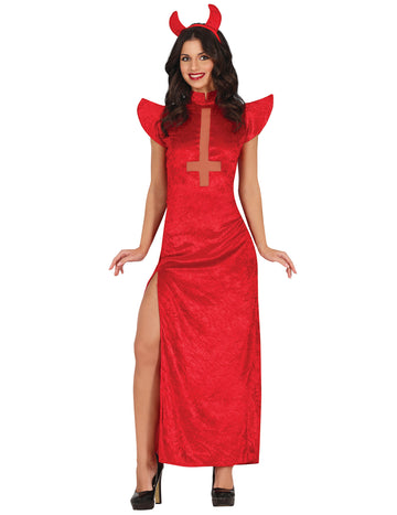 Секси костюм на червен демон за жени