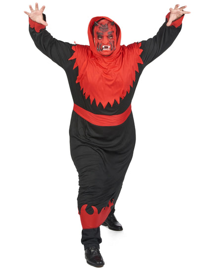 Дяволски костюм на Хелоуин голям размер човек