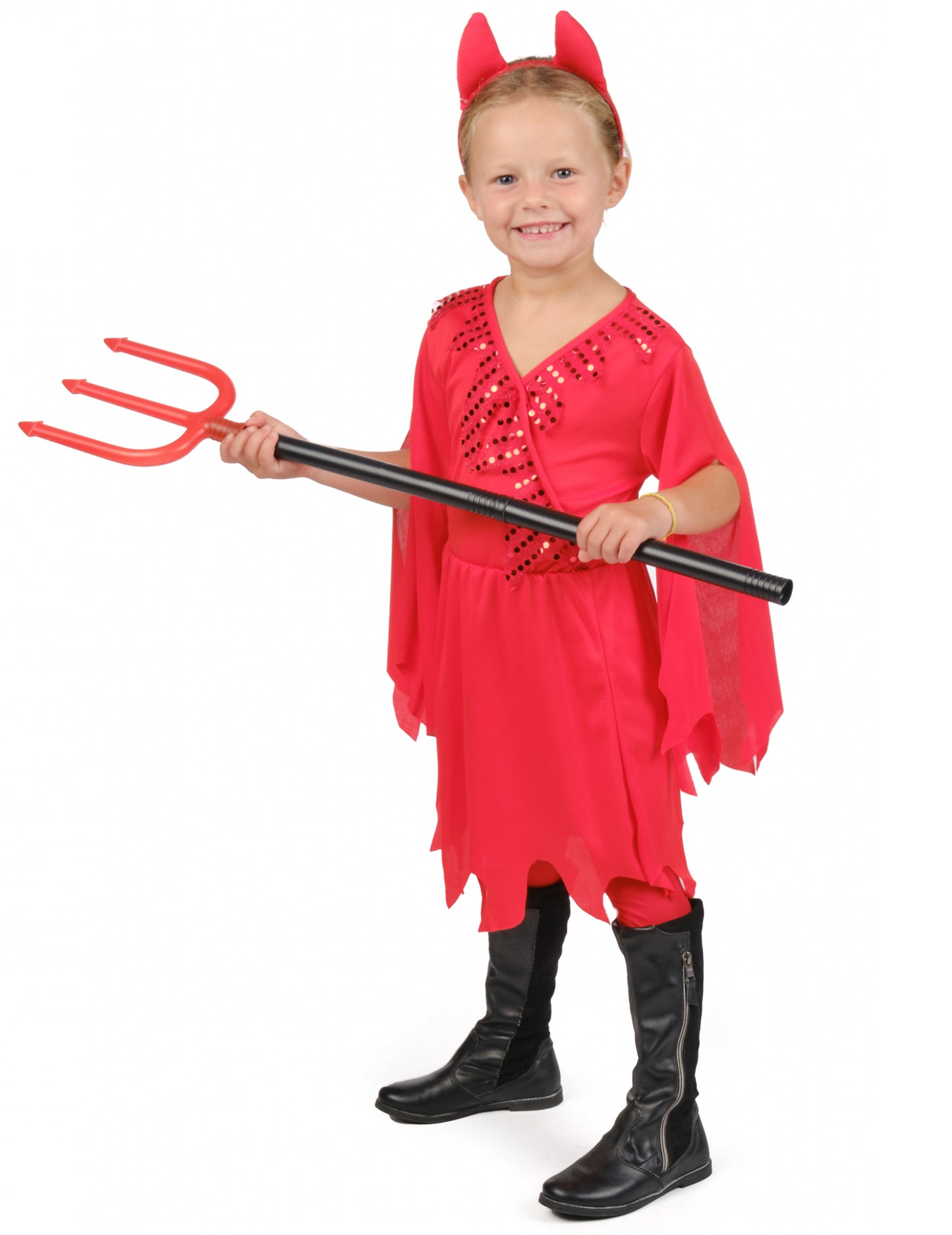 Костюм на червения дявол момиче
