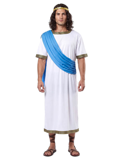 Déguisement dieu Grec bleu homme