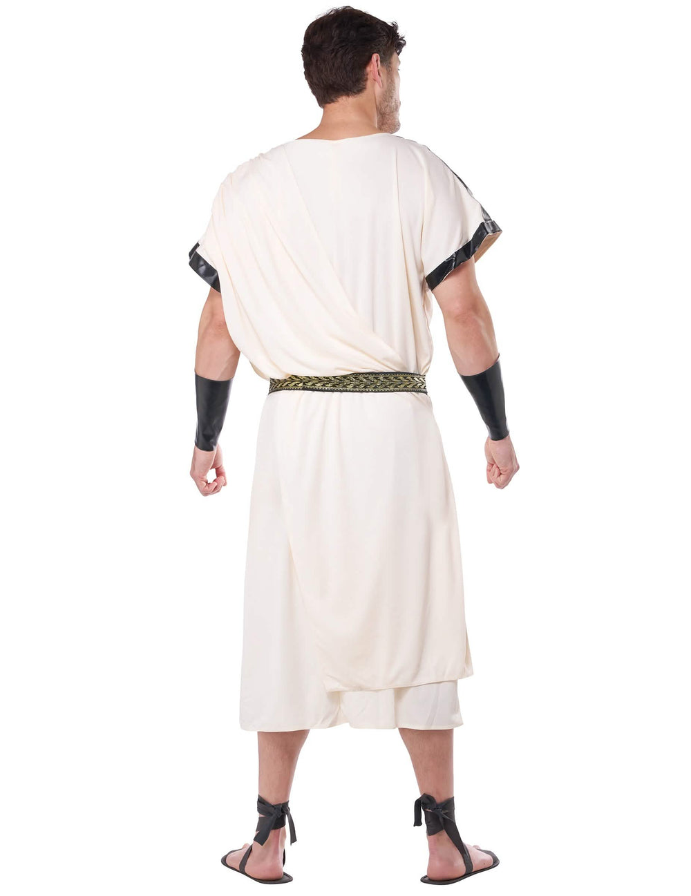 Vue de dos du déguisement de dieu grec pour homme