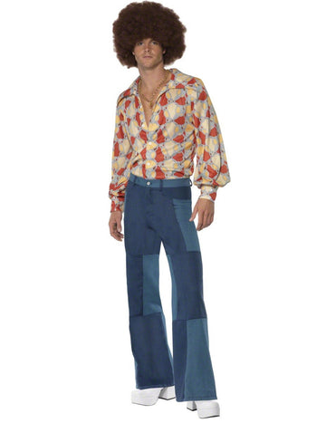 Ретро 70 -те години Dischuise Men's 70 -те