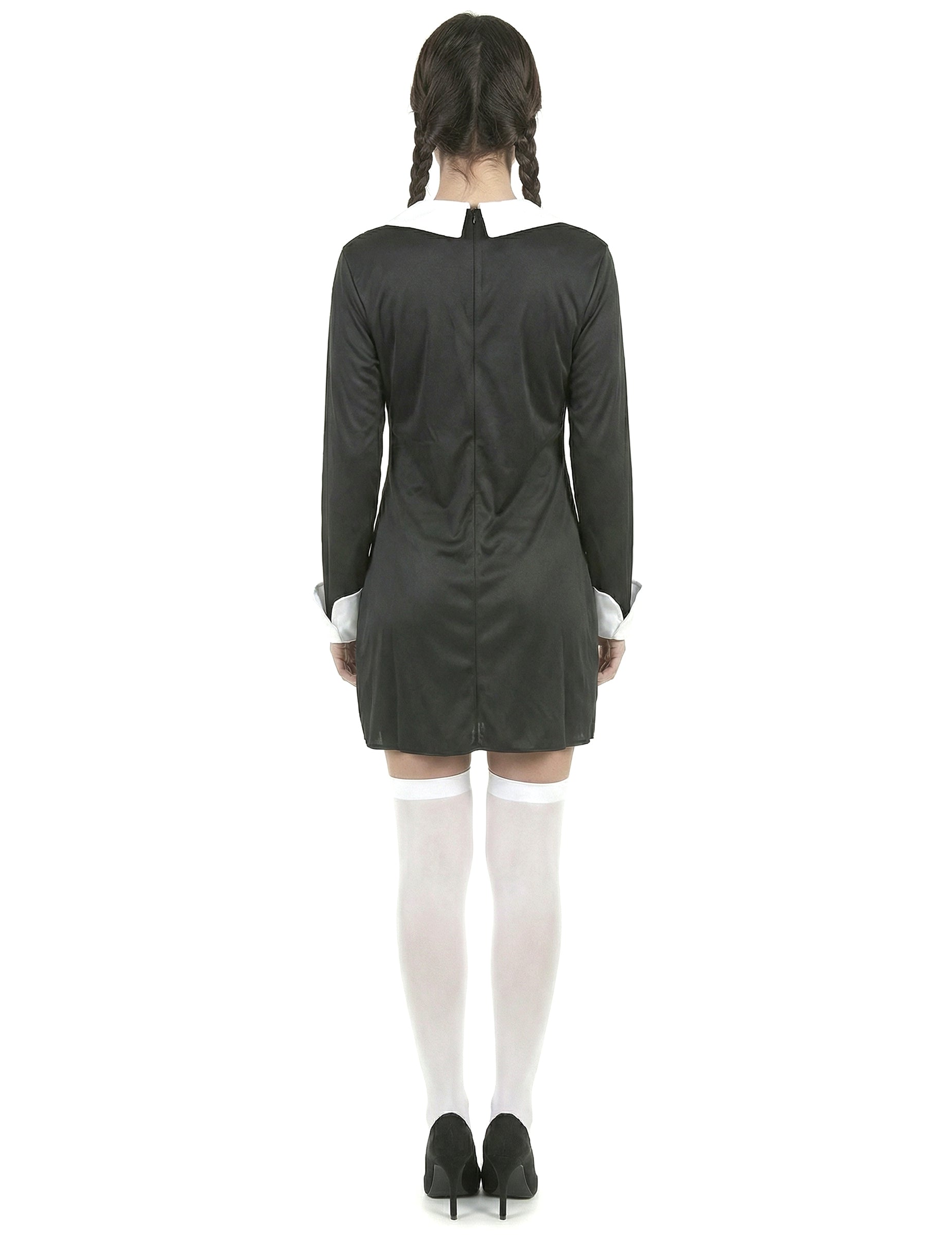 Задна гледка на костюма на ученичка за Хелоуин