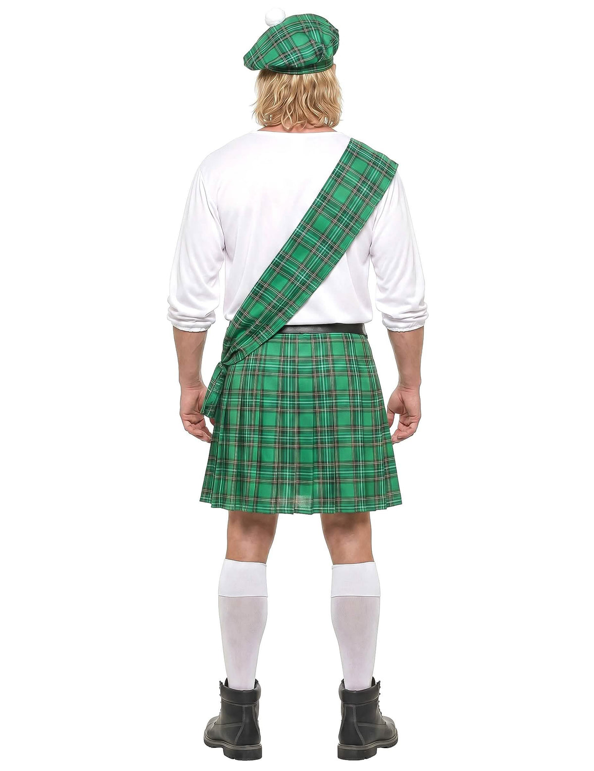 Déguisement Écossais vert et blanc homme
